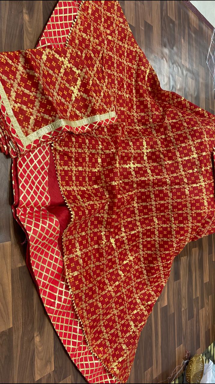 Kayatri New Rajasthani Kota Doria Traditional Leheriya Style Lehenga