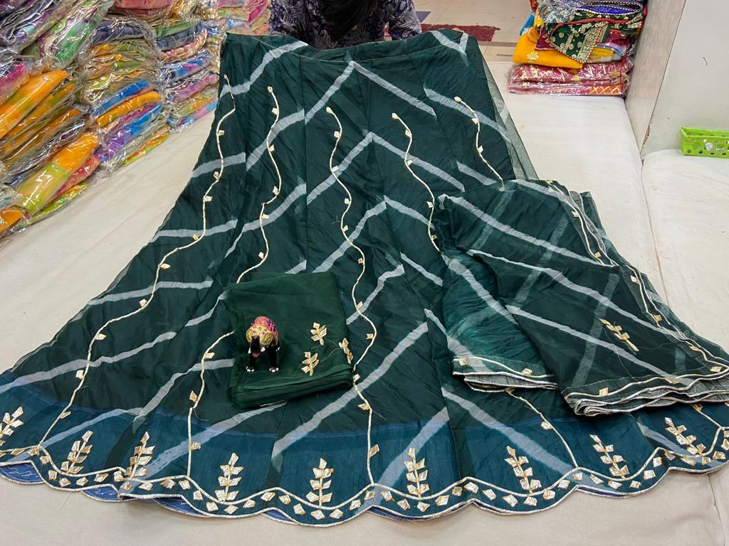 Kayatri New Beautiful Leheriya Style Lehenga