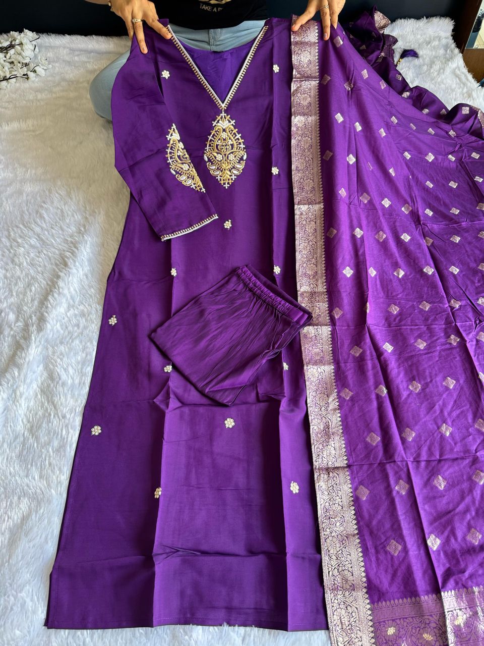 Kayatri Launching New Designers Roman Silk Suit