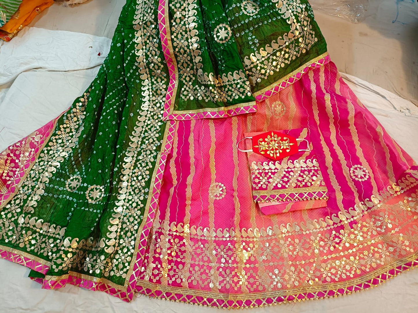 Kayatri New Rajasthani kotta Doria Traditional Print Lehenga