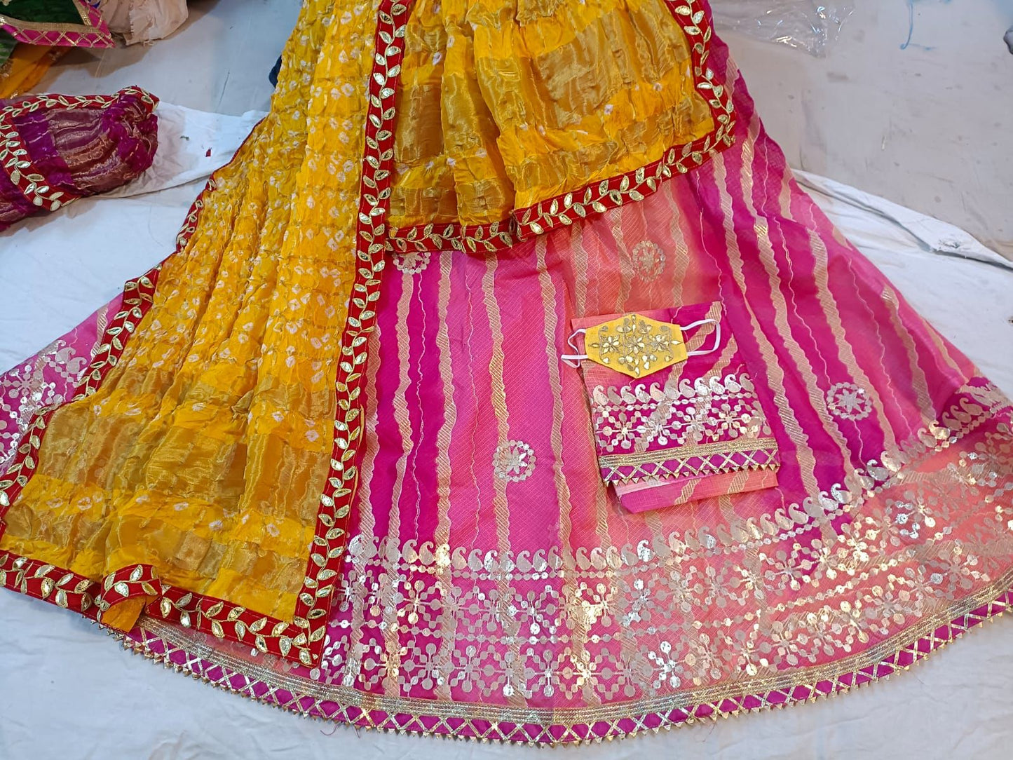 Kayatri New Rajasthani kotta Doria Traditional Print Lehenga