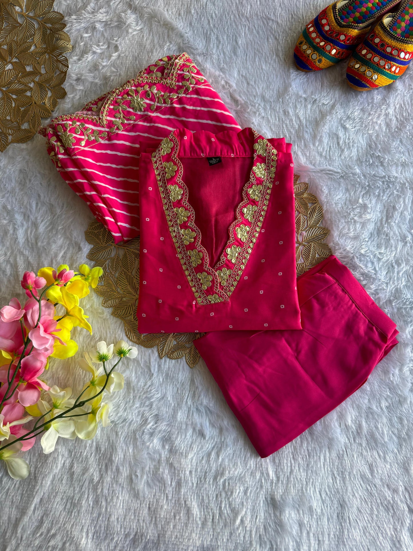 Kayatri Launching Leheriya Designers Suit