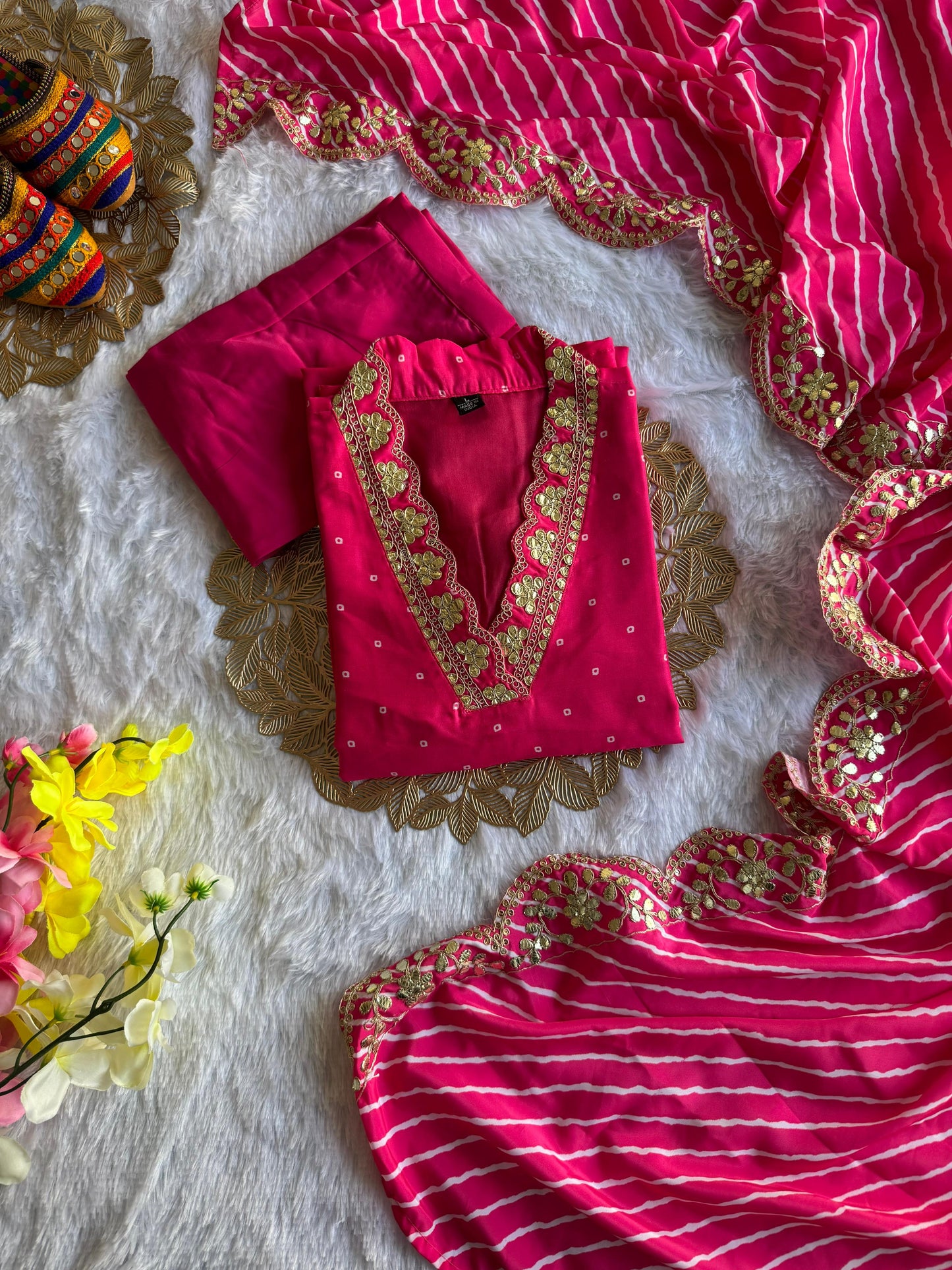 Kayatri Launching Leheriya Designers Suit