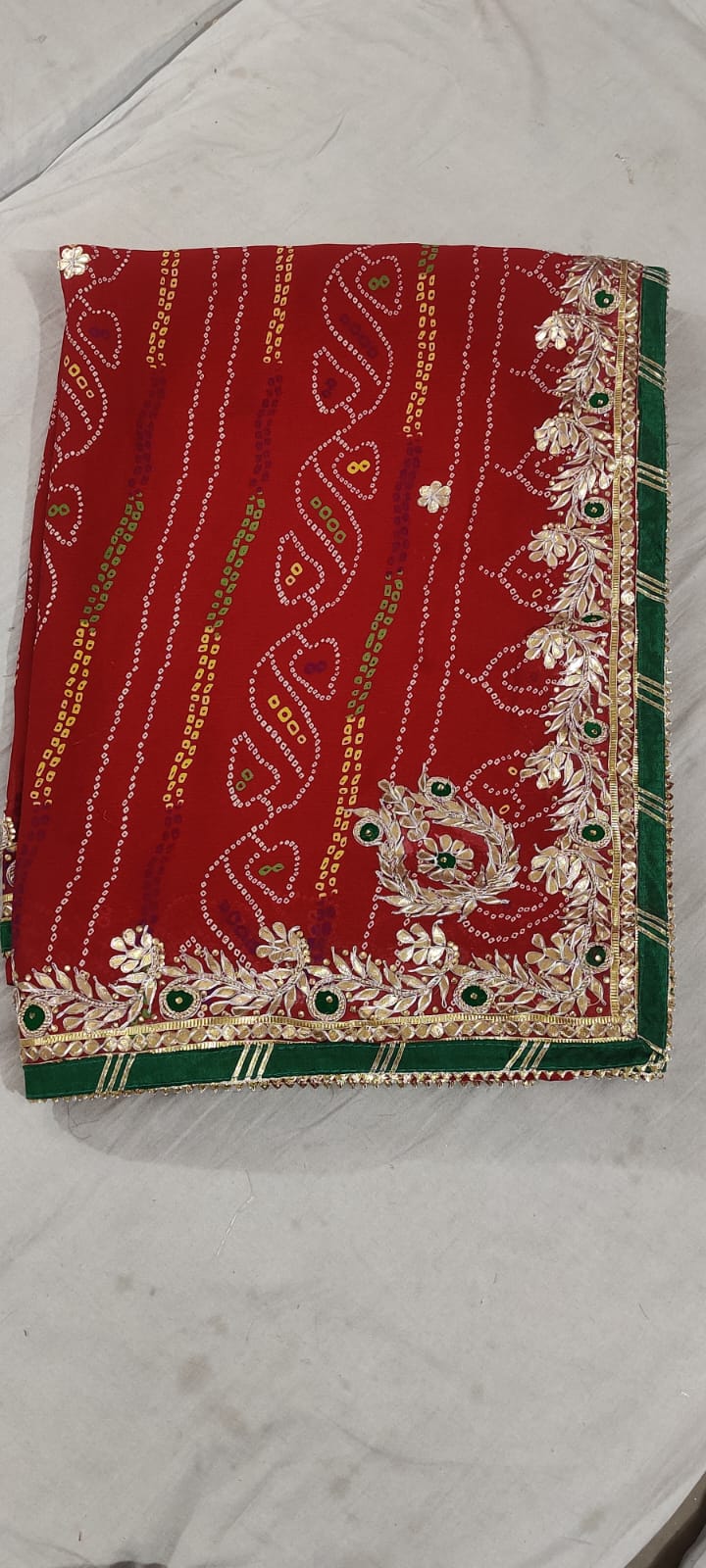 Kayatri New Hand Gotapatti Work Chunri Saree