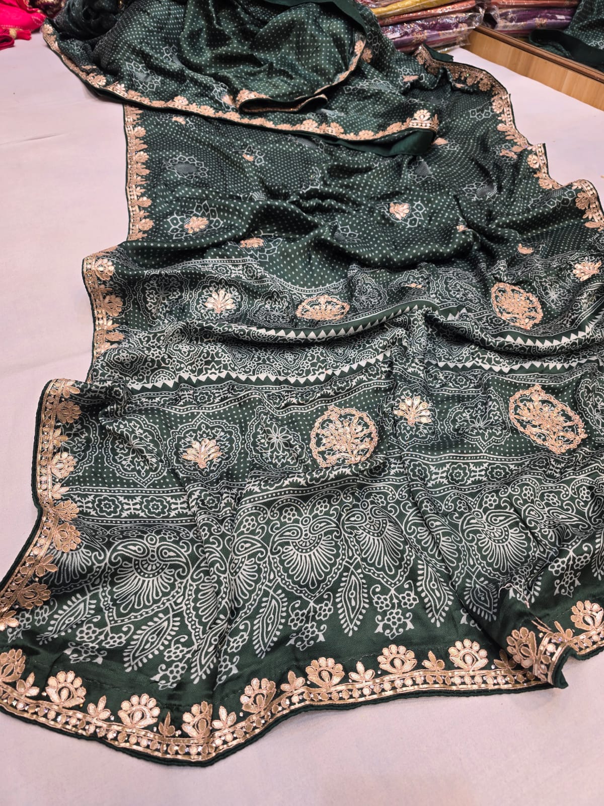 Kayatri New Bollywood Style Gotapatti Work Saree