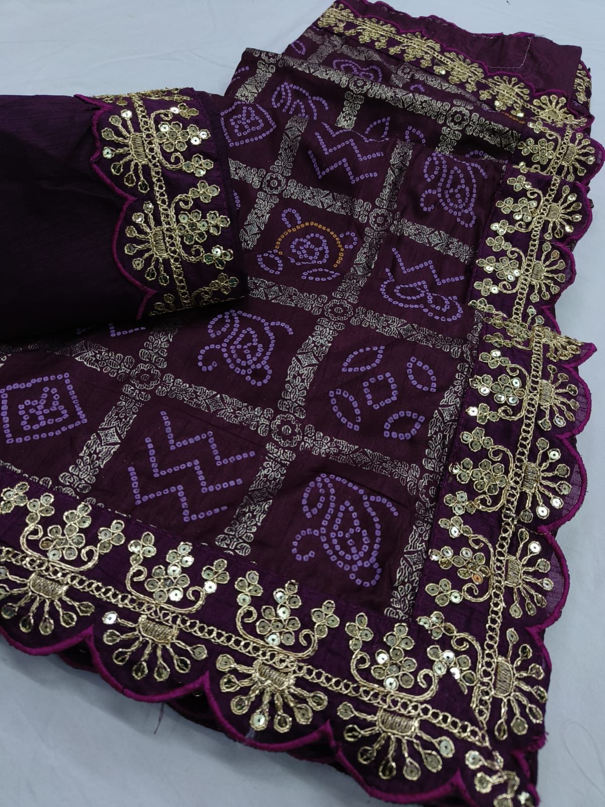 Kayatri New Dola Silk Sequence Zari Work Saree