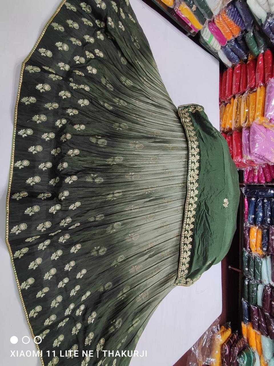 Kayatri Special Chinon Crush Fabric Lehenga