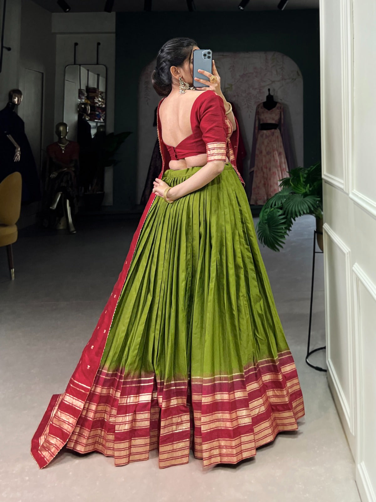 Kayatri New Pure Chanderi Designer Lehenga