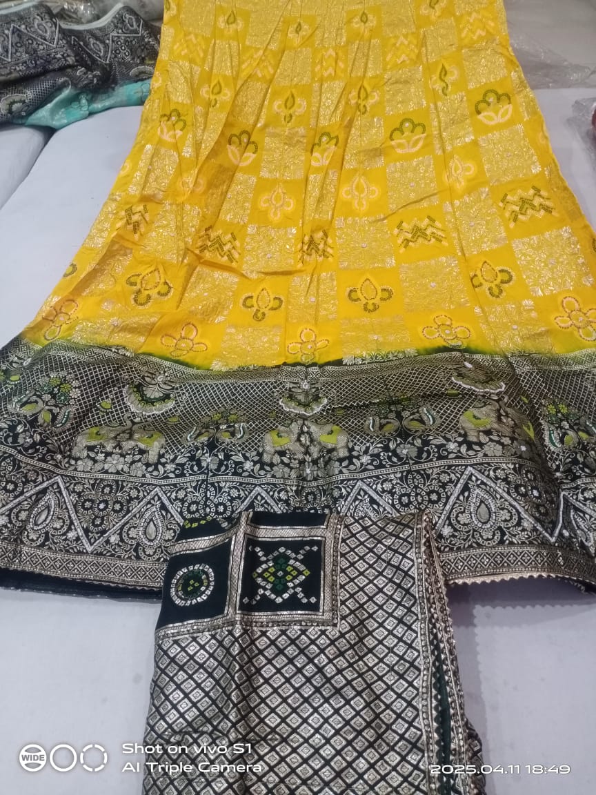 Kayatri Latest Banarasi Dola Silk Jaipuri Dai Lehenga