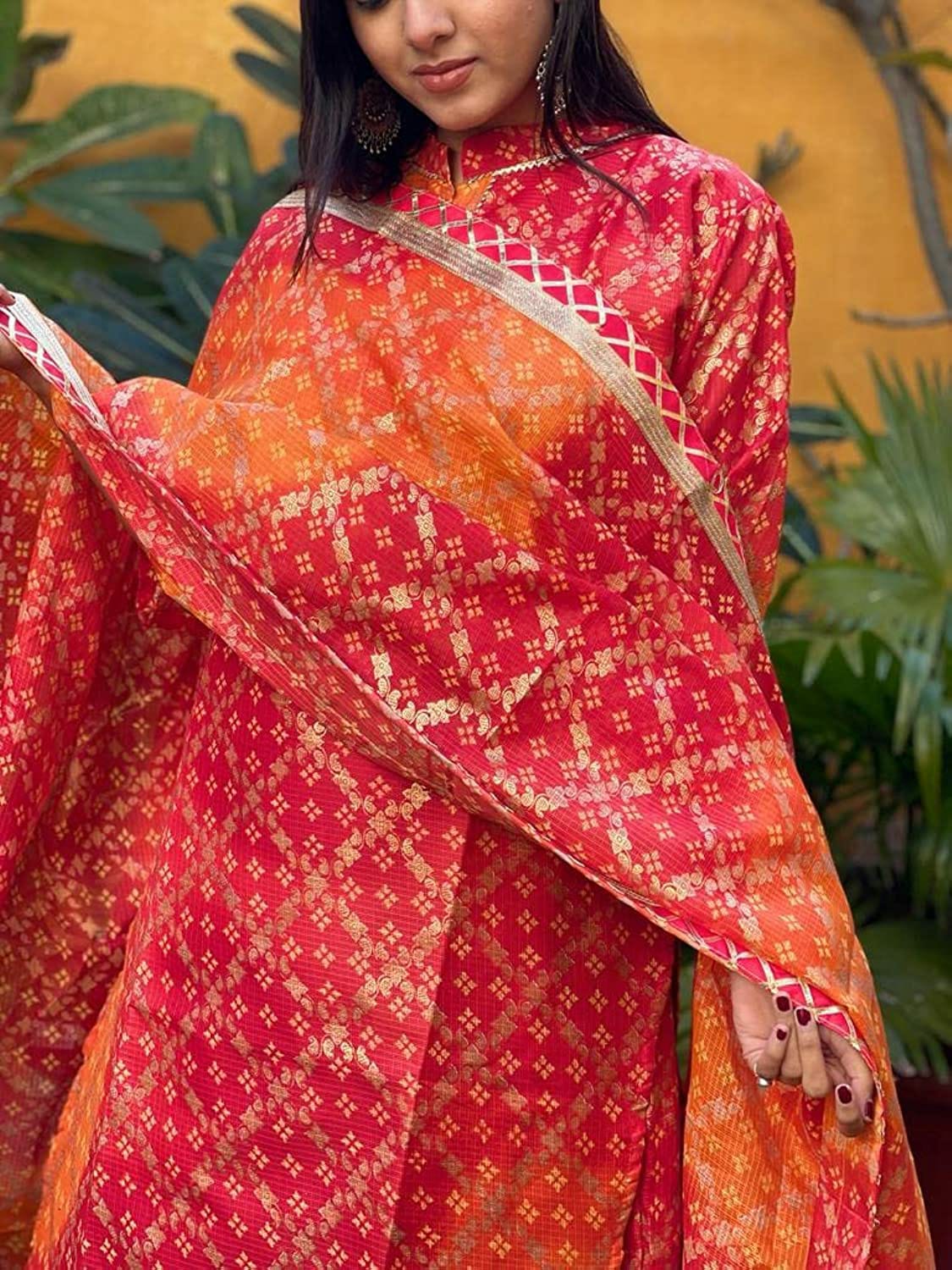 Kayatri New Rajasthani Bandhej Ghatchola Style Lehenga