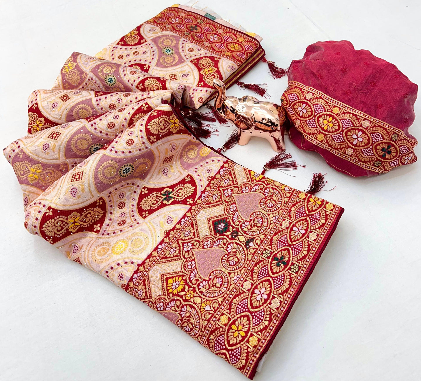 Kayatri New Sirvoski Diamond Work Saree