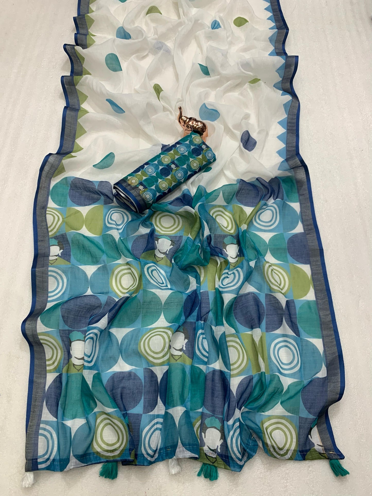 Kayatri New printed Kalamkari Patola And Batik Print Saree