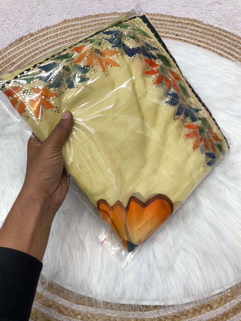 Kayatri New Soft Silk Mukesh Work Saree