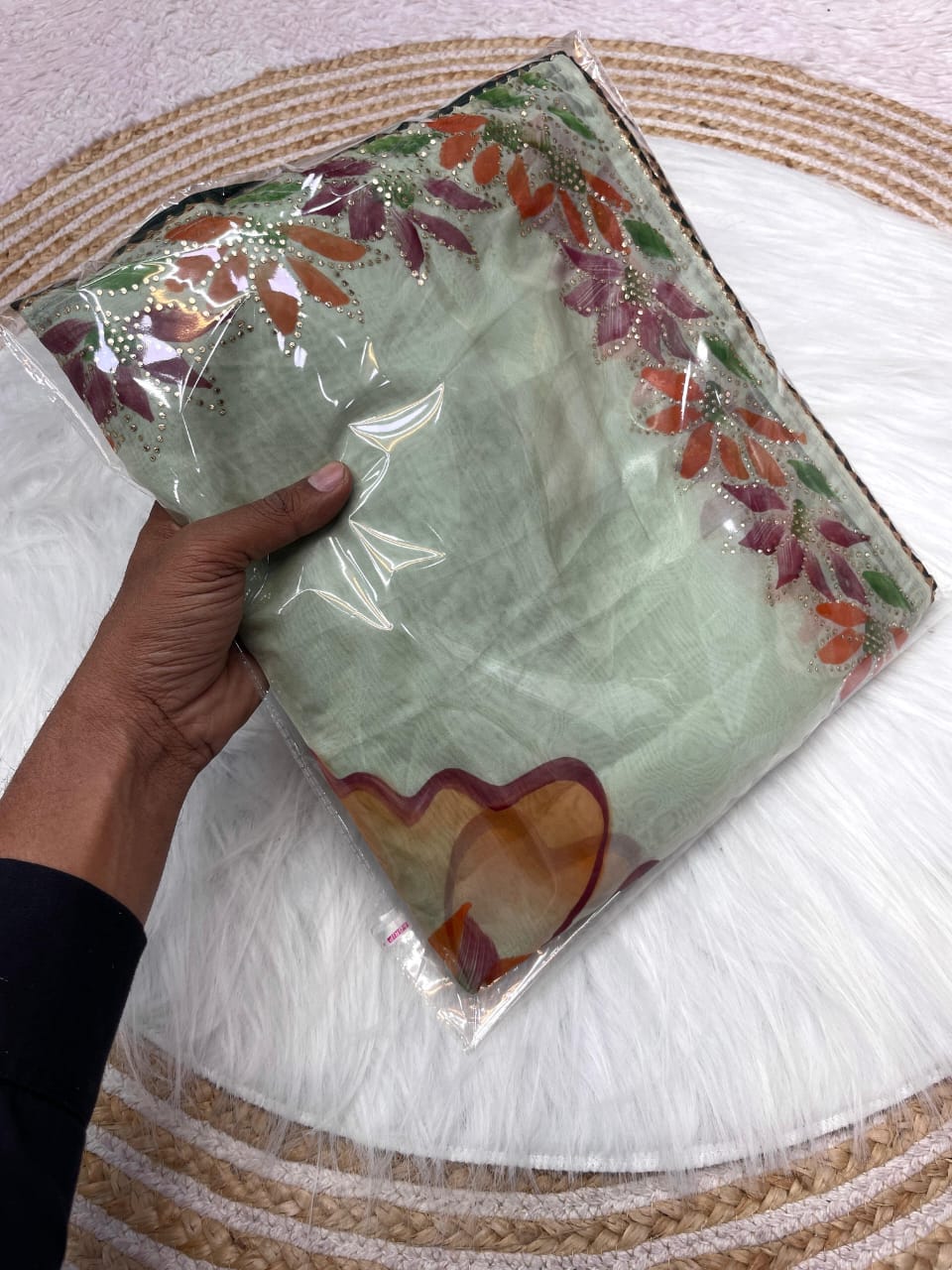 Kayatri New Soft Silk Mukesh Work Saree