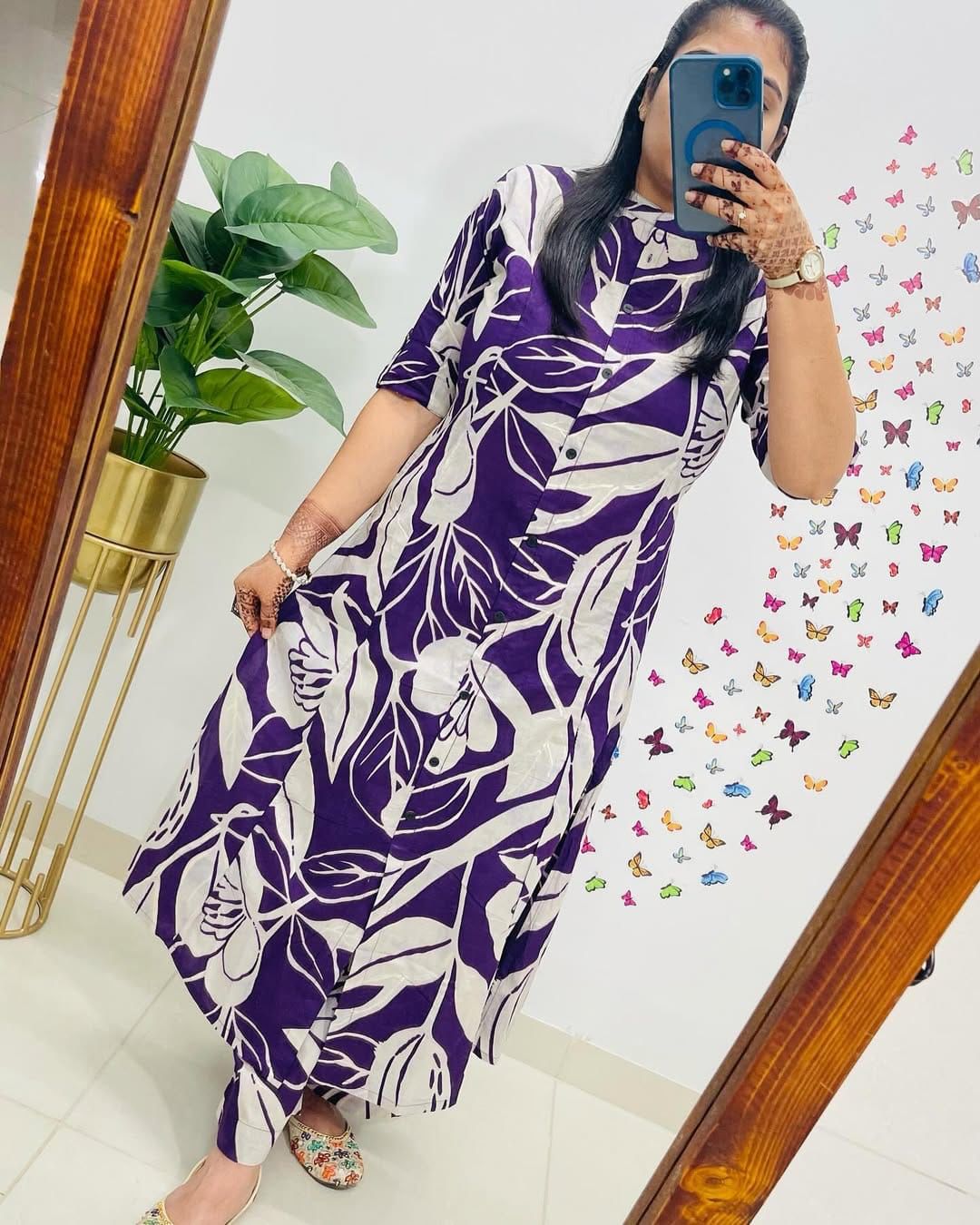 Kayatri New Lounch Designer Aline kurti pattern paired Co - Ords Set