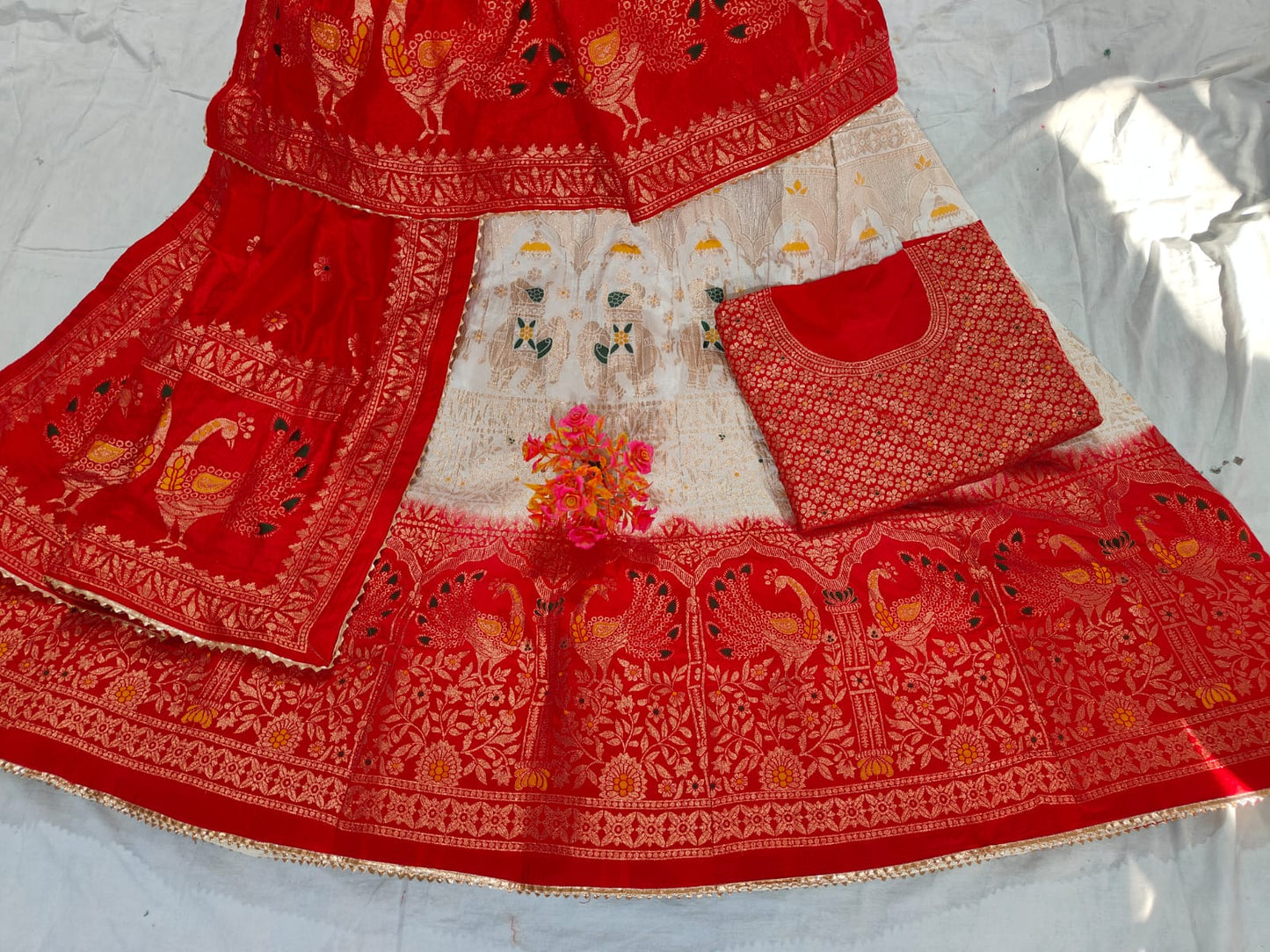 Kayatri Latest Pure Banarasi Dola Silk Lehenga