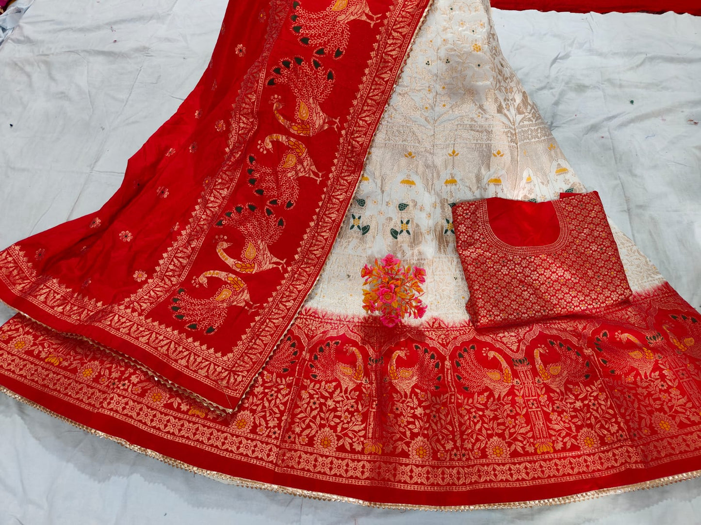 Kayatri Latest Pure Banarasi Dola Silk Lehenga