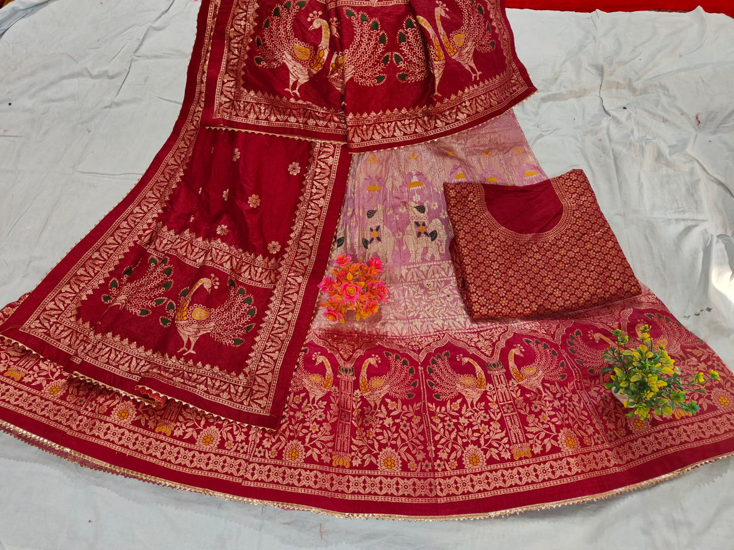 Kayatri Latest Pure Banarasi Dola Silk Lehenga
