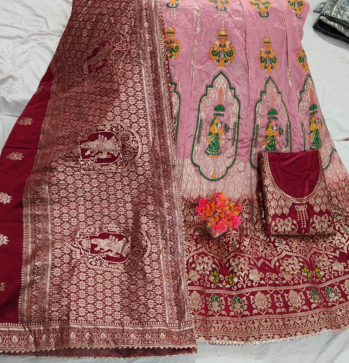 Kayatri New Pure Banarasi Dola Silk Lehenga