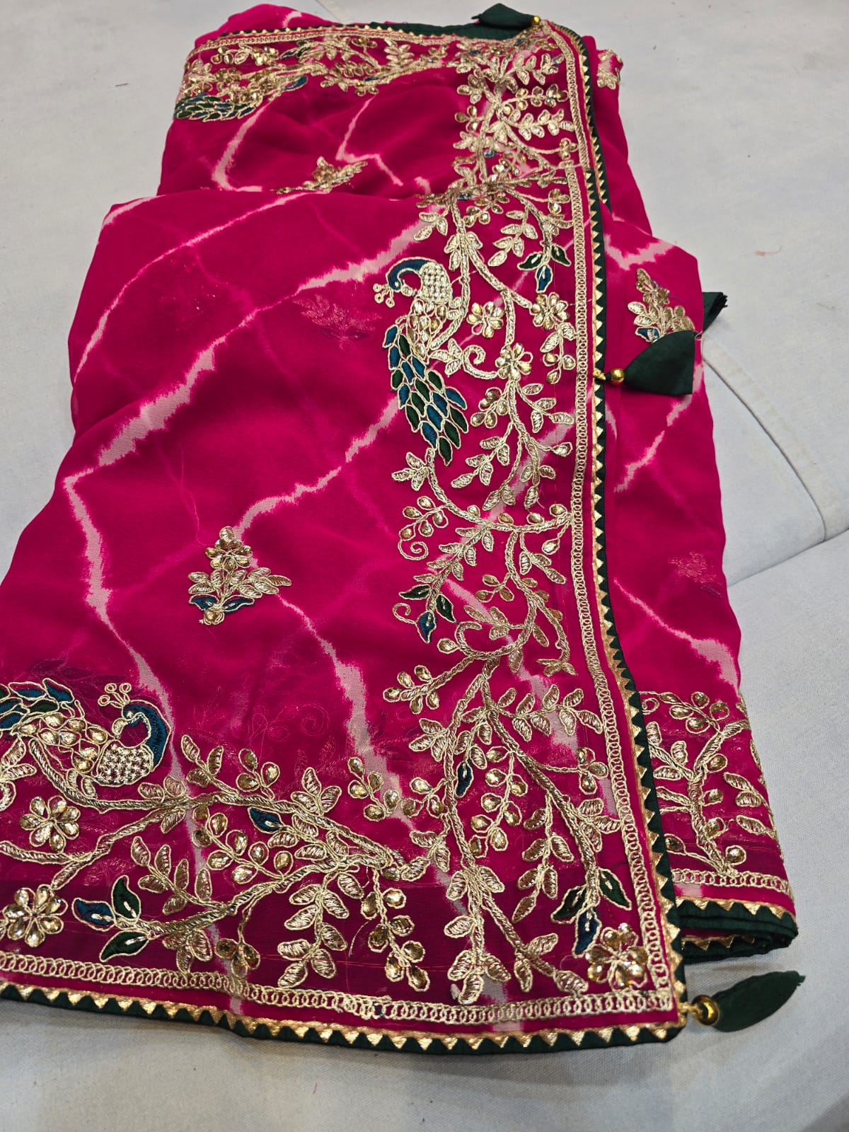 Kayatri New Georgette Leheriya Style Saree