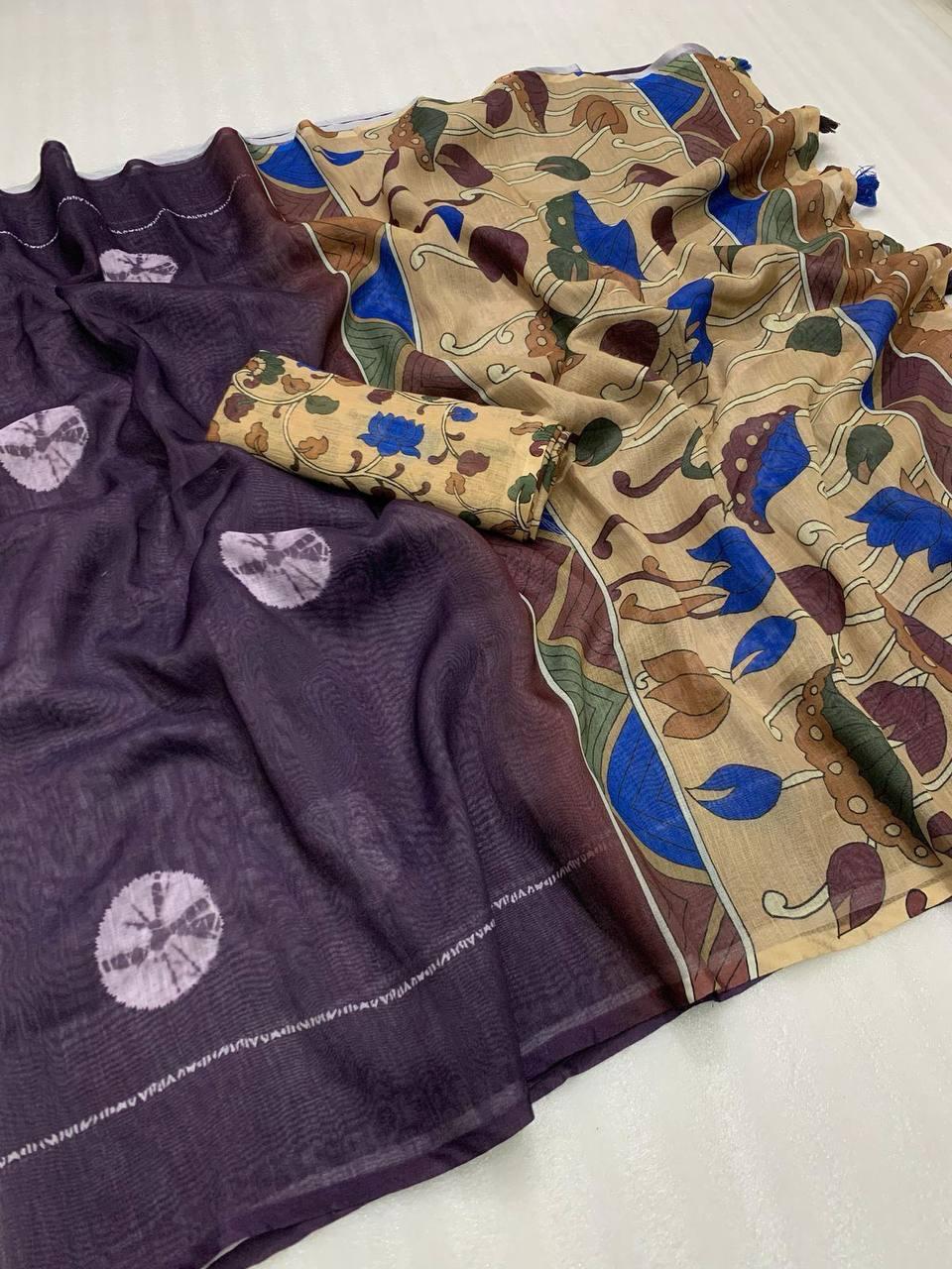 Kayatri New very smooth and light weight Digital Print Saree