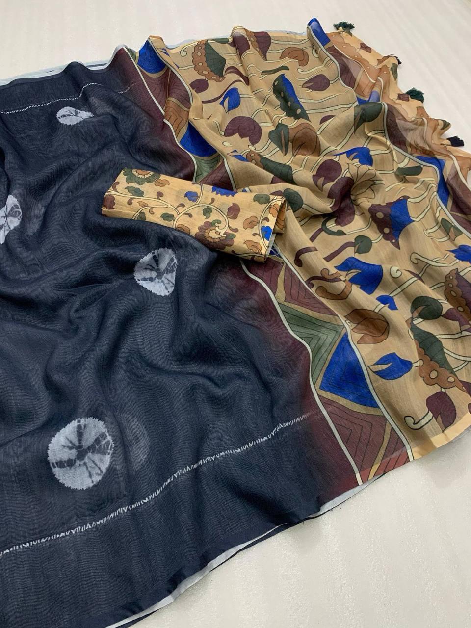 Kayatri New very smooth and light weight Digital Print Saree