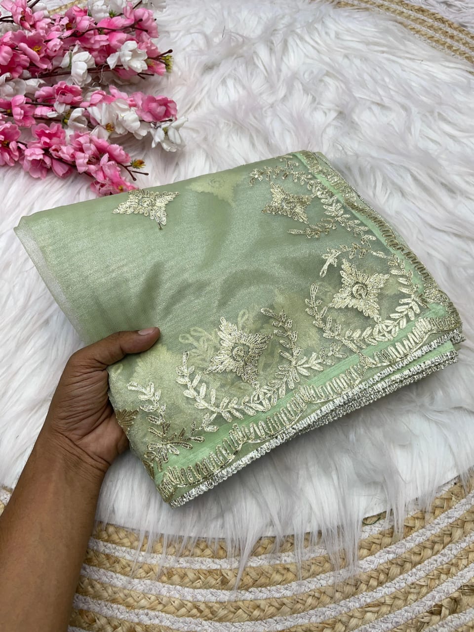 Kayatri New Lounch Designer Soft Twil Net Saree