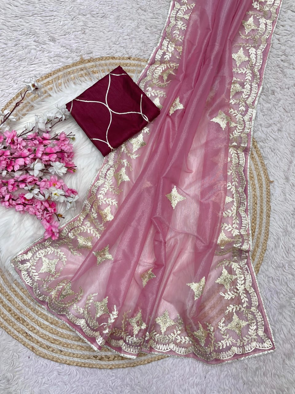 Kayatri New Lounch Designer Soft Twil Net Saree