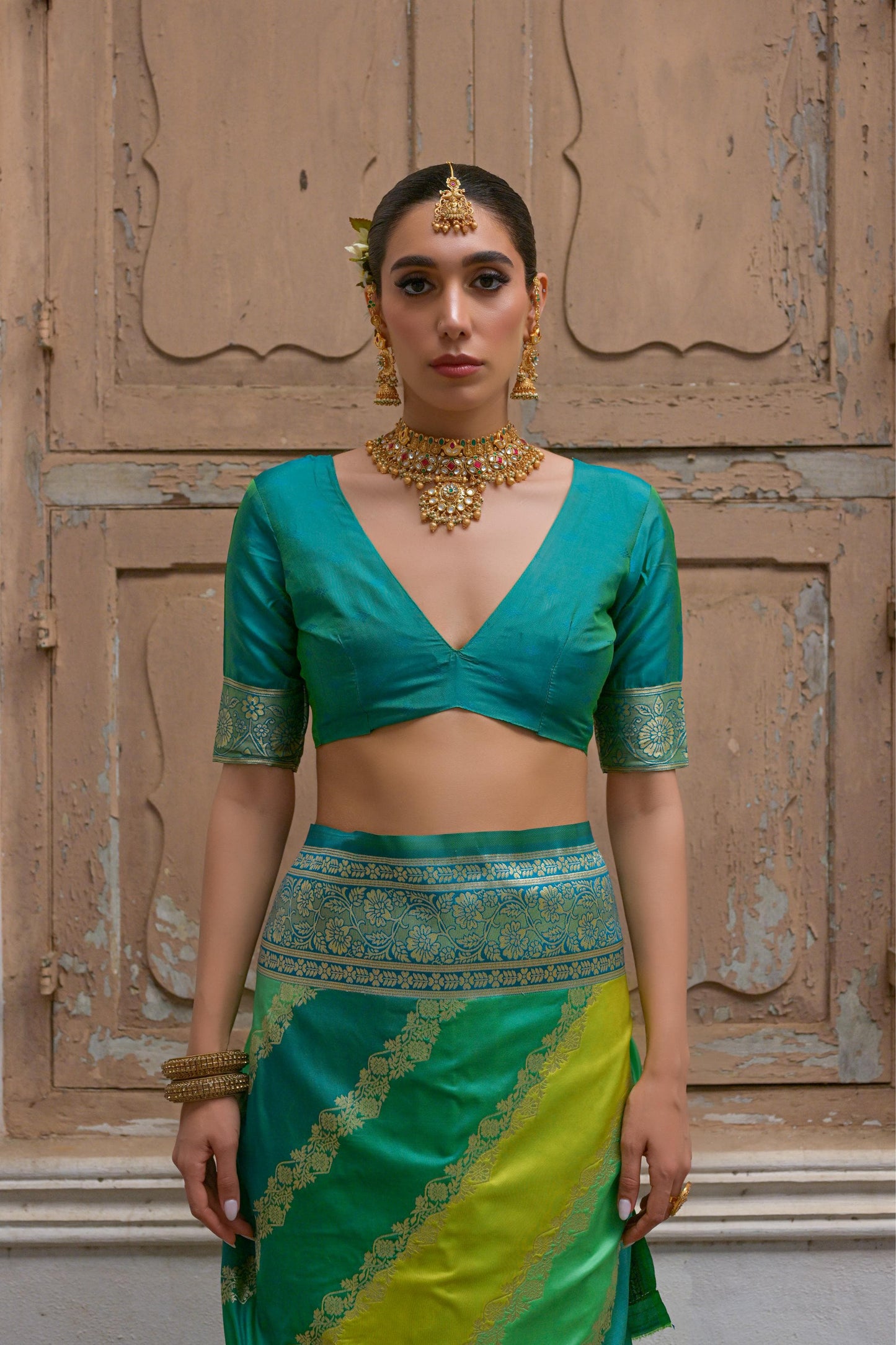 Kayatri New Banarasi Silk Zari Weaving Saree