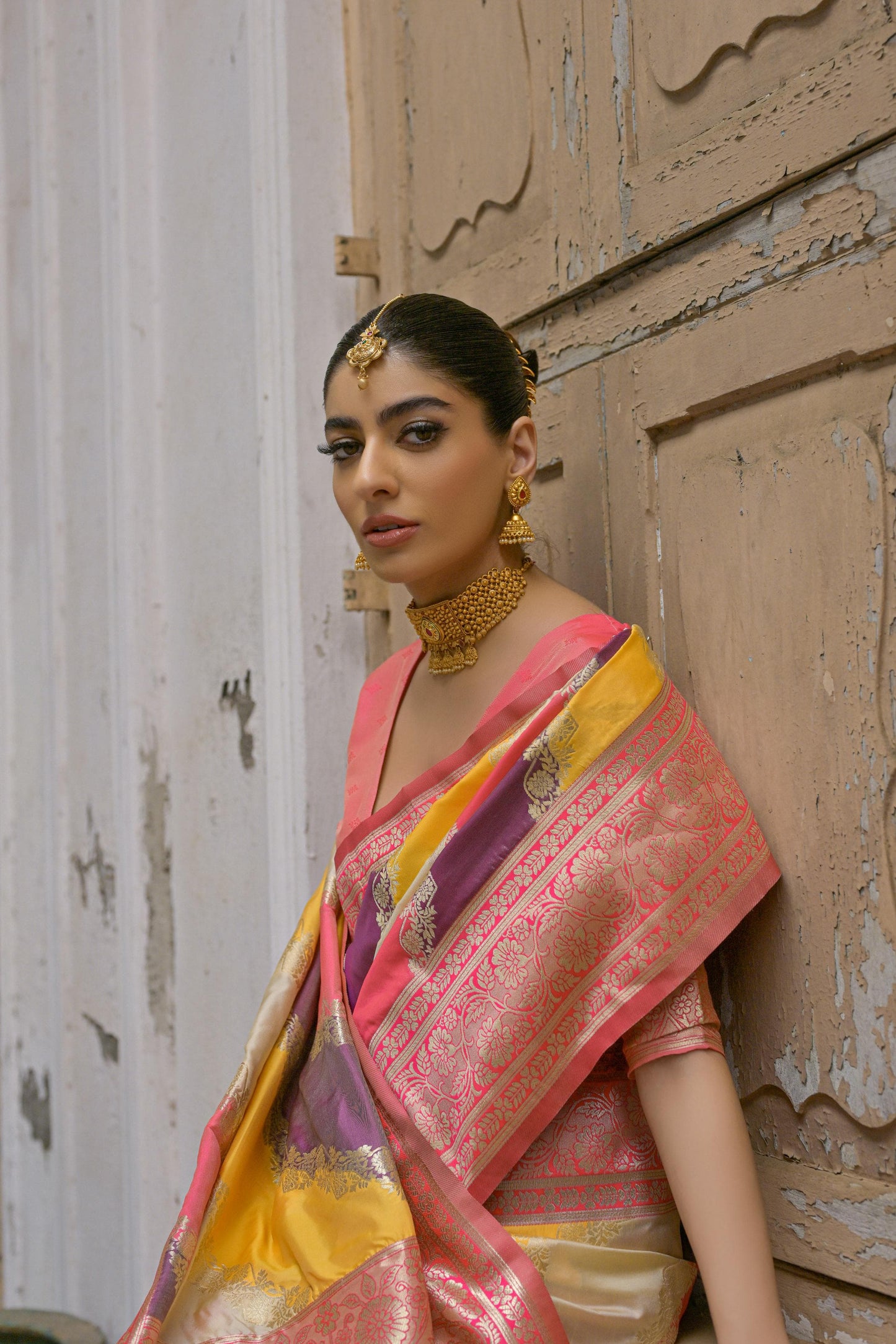 Kayatri New Banarasi Silk Zari Weaving Saree