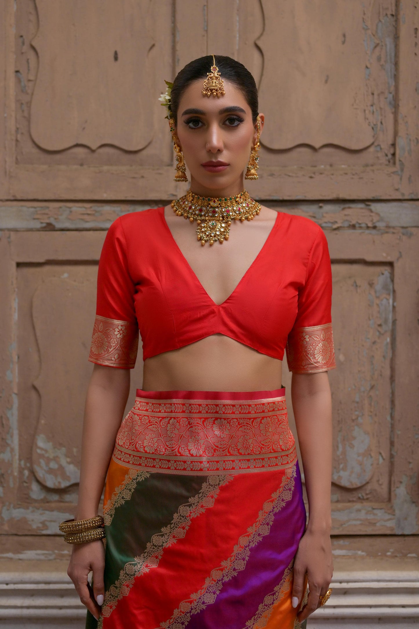 Kayatri New Banarasi Silk Zari Weaving Saree