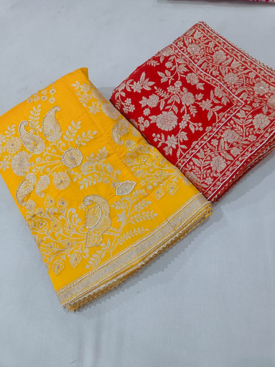 Kayatri New Pure Nylon Silk Fancy Hand Gotapatti Work Lehenga