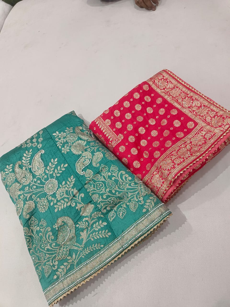 Kayatri New Pure Nylon Silk Fancy Hand Gotapatti Work Lehenga