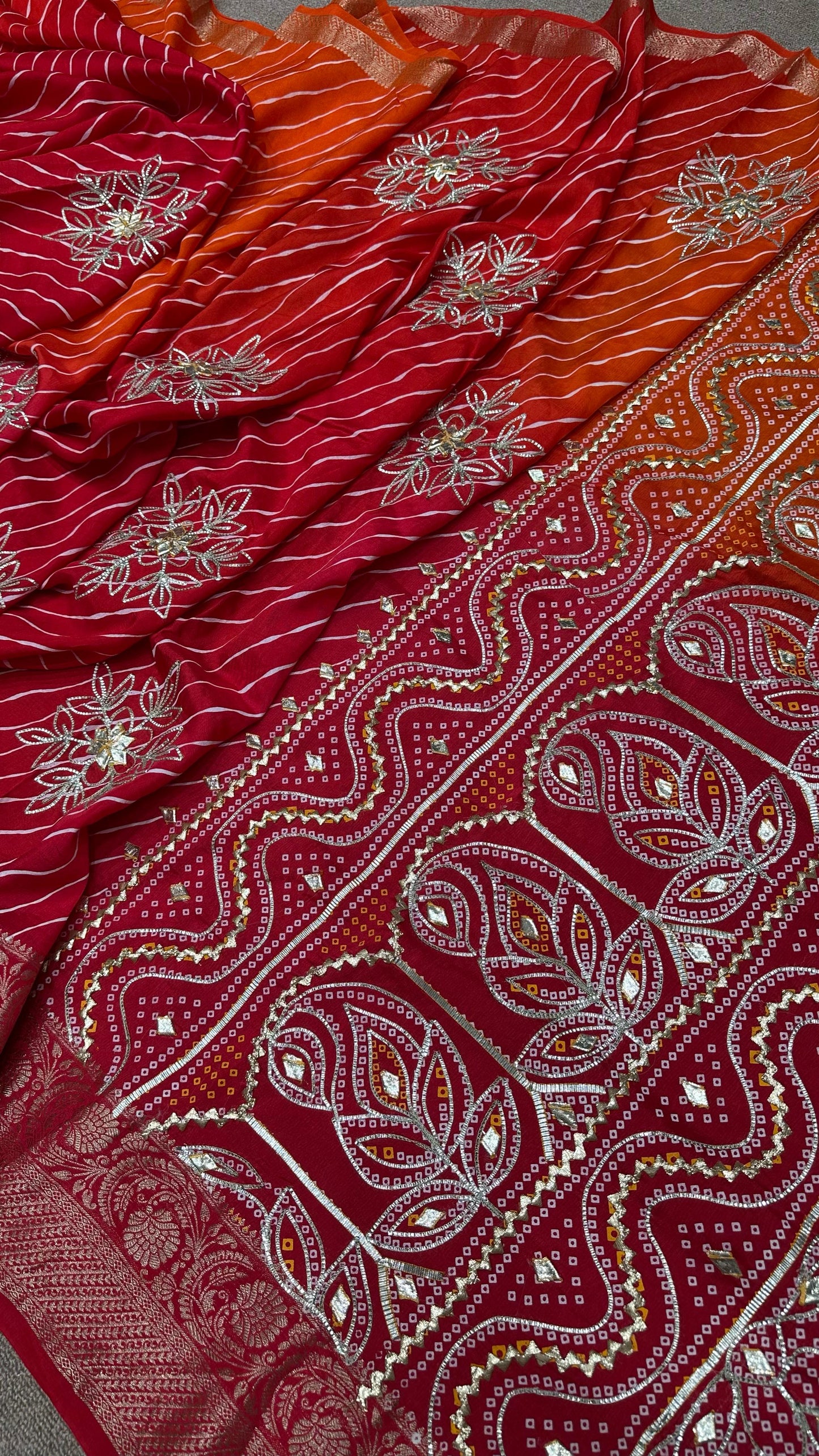 Kayatri New Pure Moonga Silk Gotapatti Work Saree