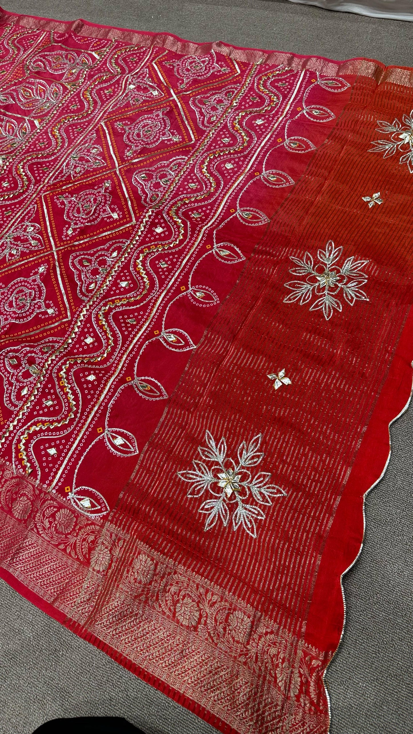 Kayatri New Pure Moonga Silk Gotapatti Work Saree