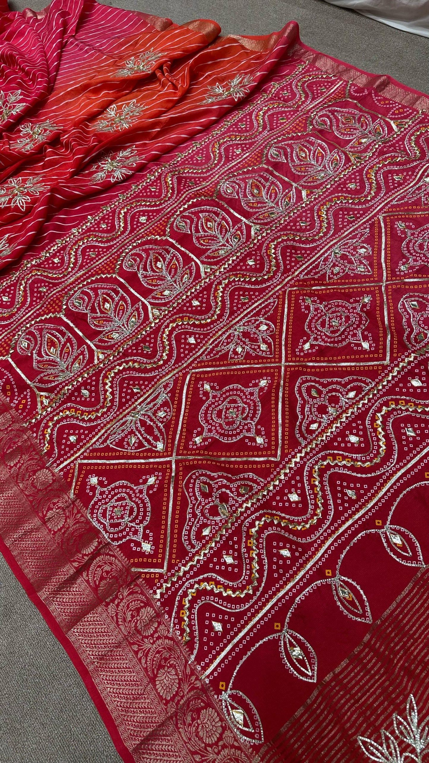 Kayatri New Pure Moonga Silk Gotapatti Work Saree