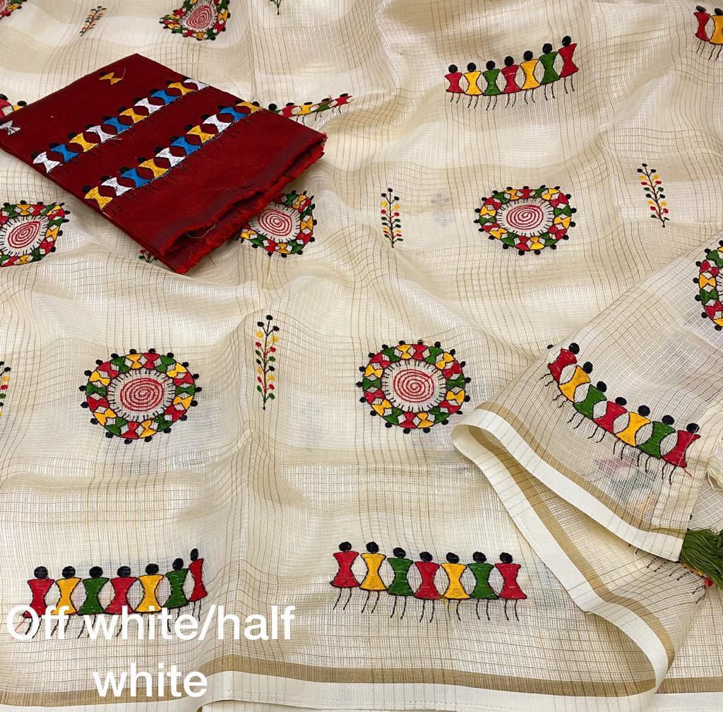 Kayatri New Malbery Silk With Embroidary Work Saree