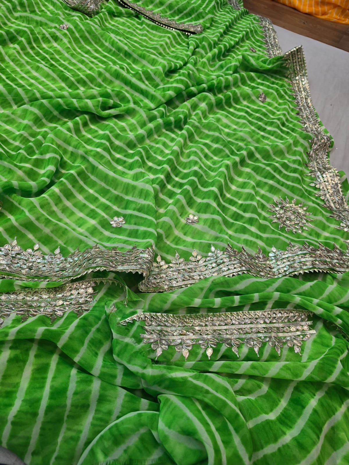 Kayatri New Pure CYC Georgette Leheriya Style Saree