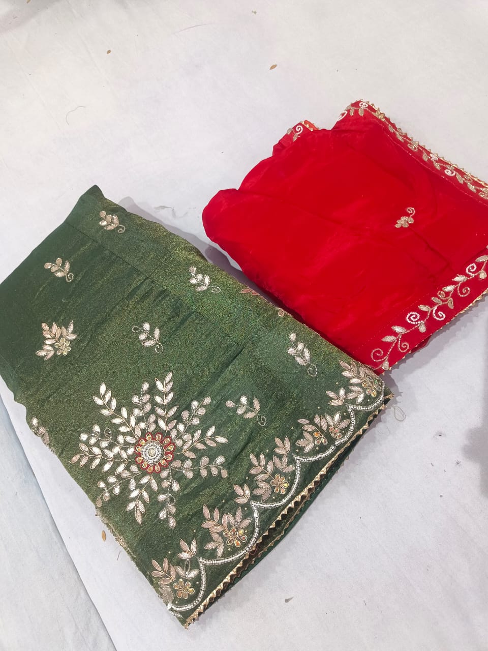 Kayatri New Pure Upada Silk Fancy Hand Gotapatti Work Lehenga