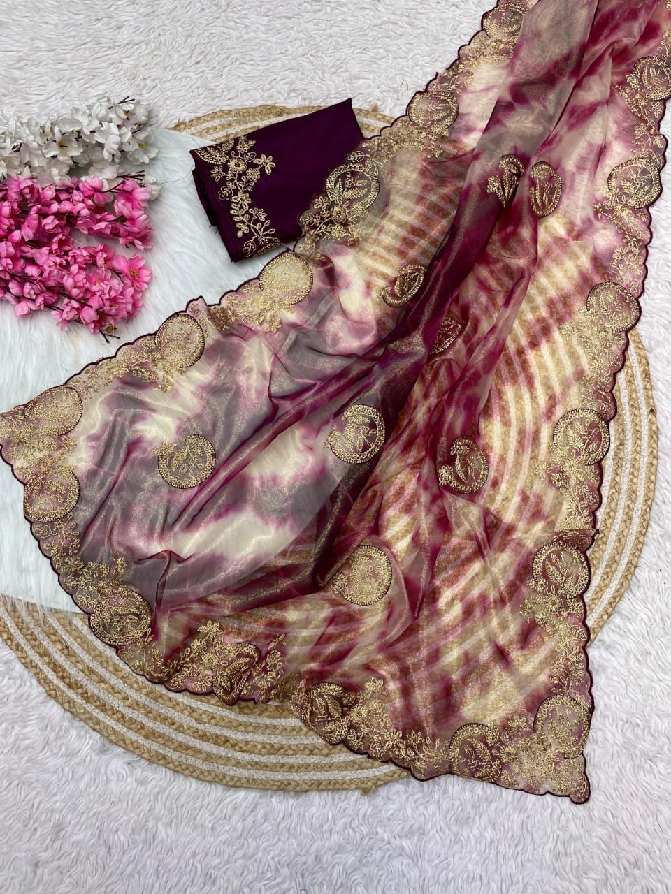 Kayatri New Designer Twil Net Saree