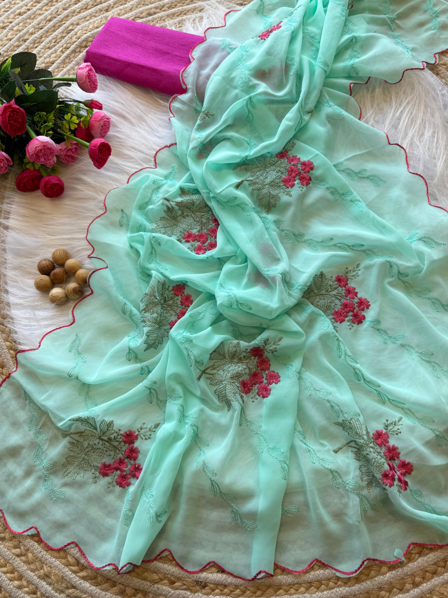 Kayatri New Designer Georgette Silk Saree