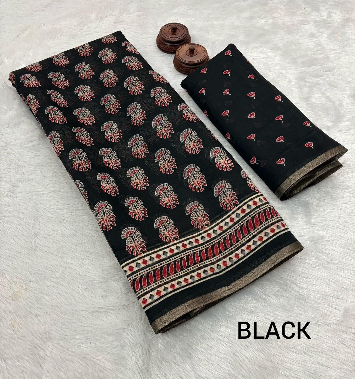 Kayatri New Designer Soft Spun Cotton Slub Saree