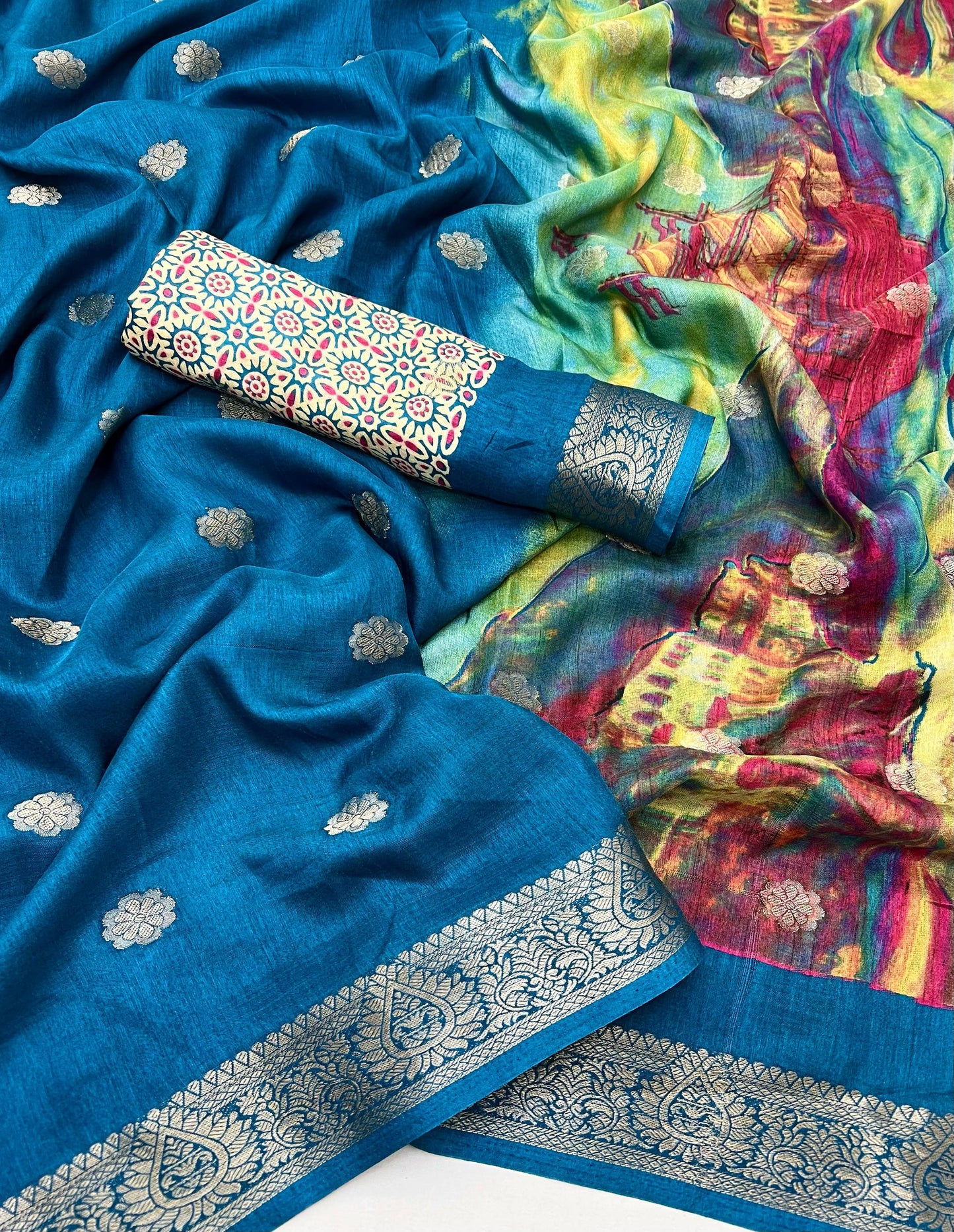Kayatri New Soft Dola Silk Digital Print Saree