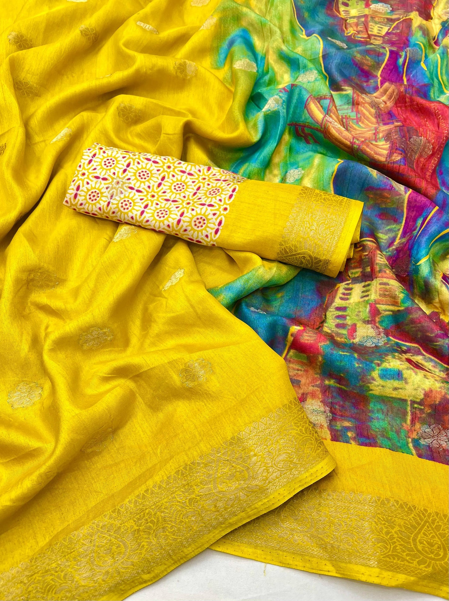 Kayatri New Soft Dola Silk Digital Print Saree