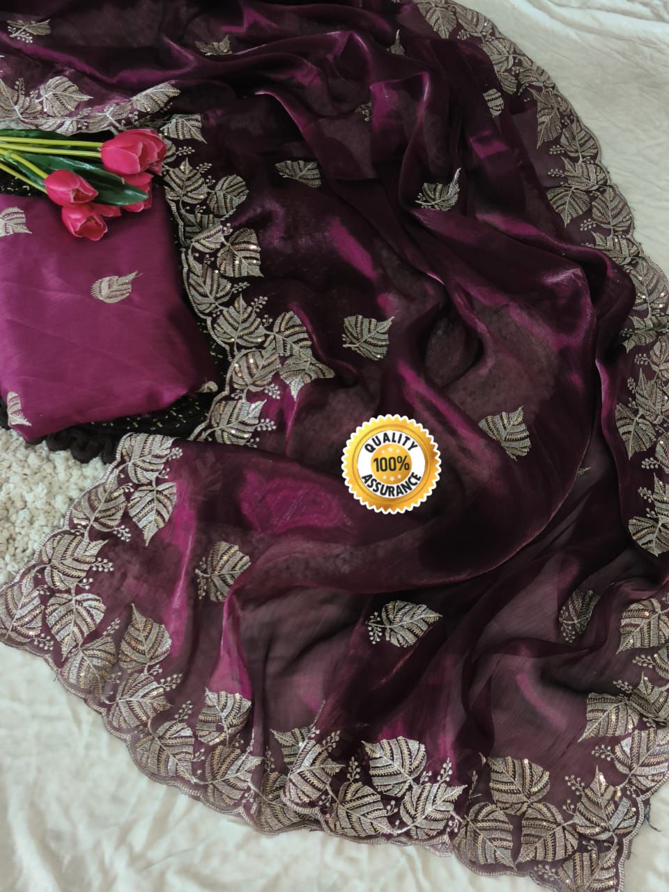 Kayatri New Designer Burbari Chiffon Saree