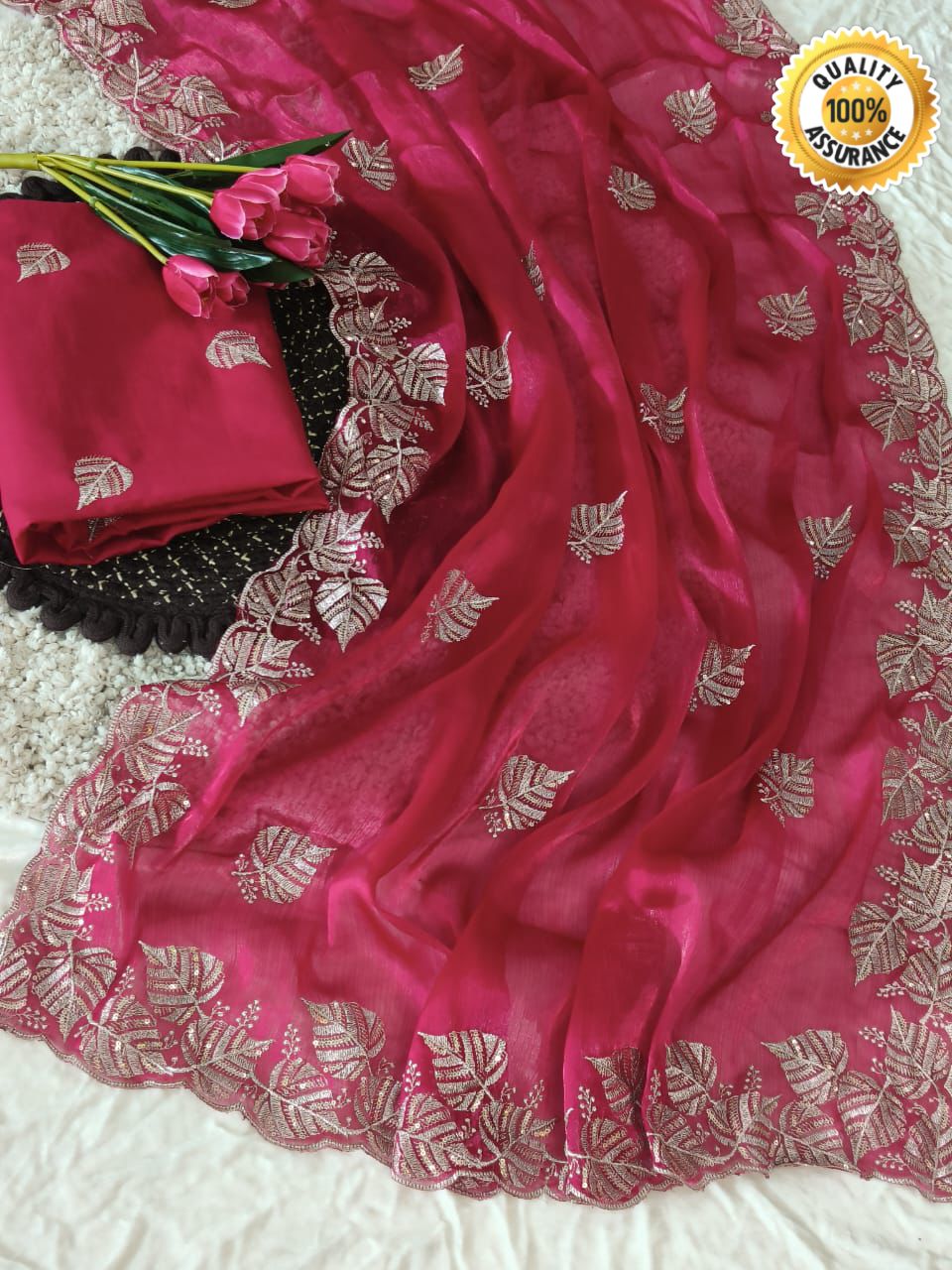 Kayatri New Designer Burbari Chiffon Saree