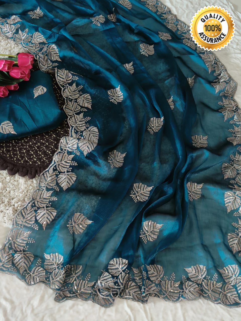 Kayatri New Designer Burbari Chiffon Saree