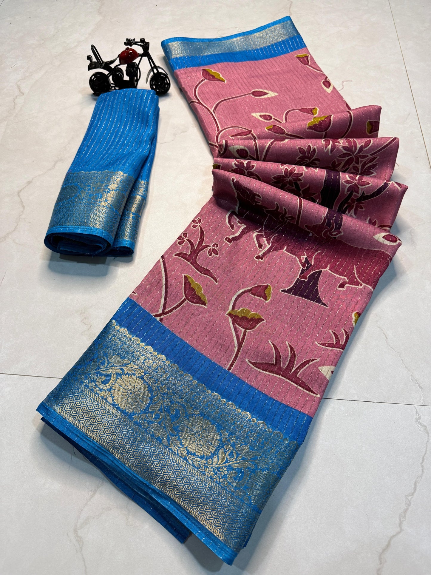 Kayatri New Rekko Silk Floral Design Saree