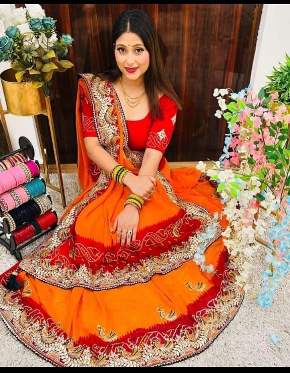 Kayatri New Designer Traditional Wear Bandhej Saree