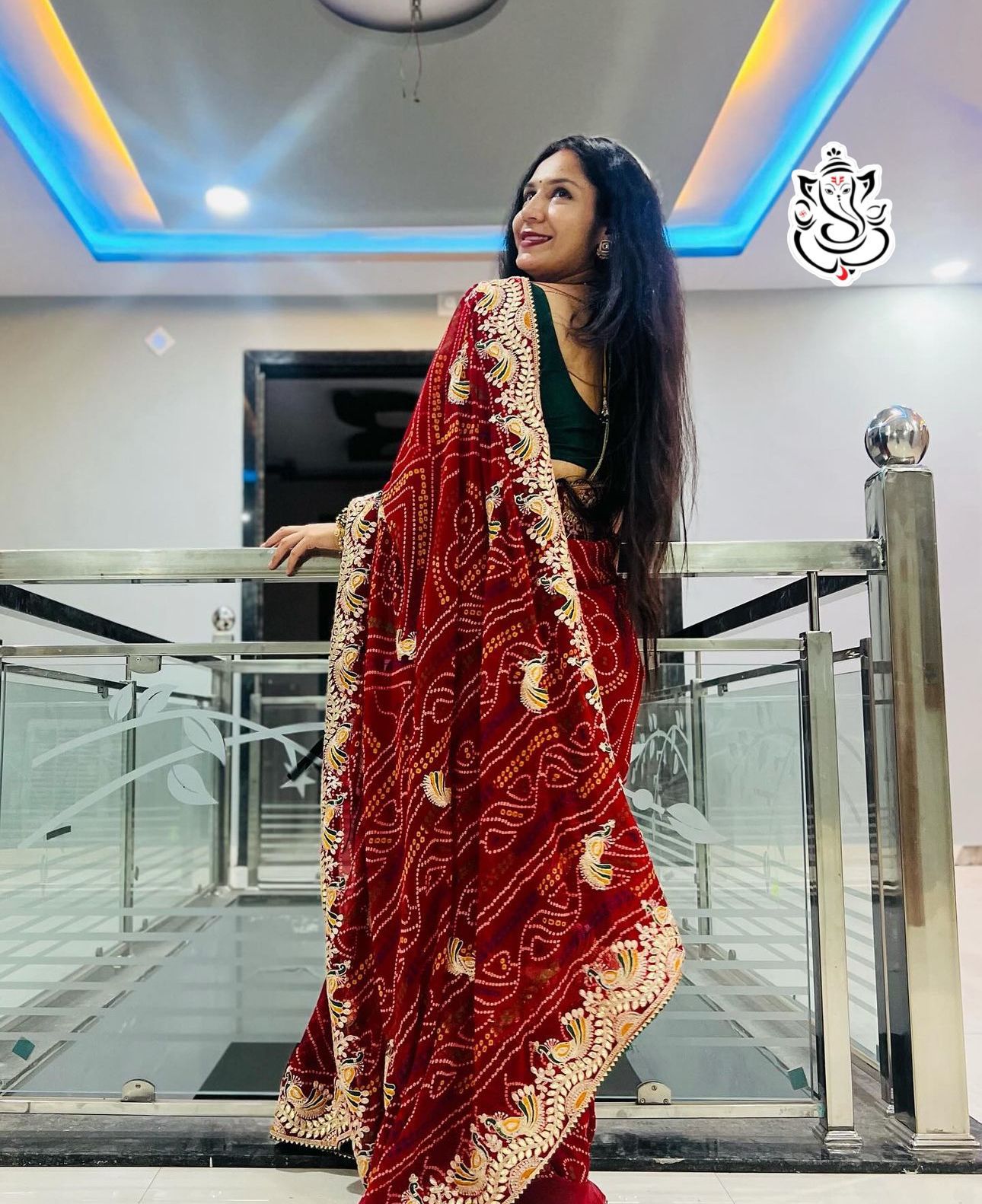 Kayatri New Designer Traditional Wear Bandhej Saree